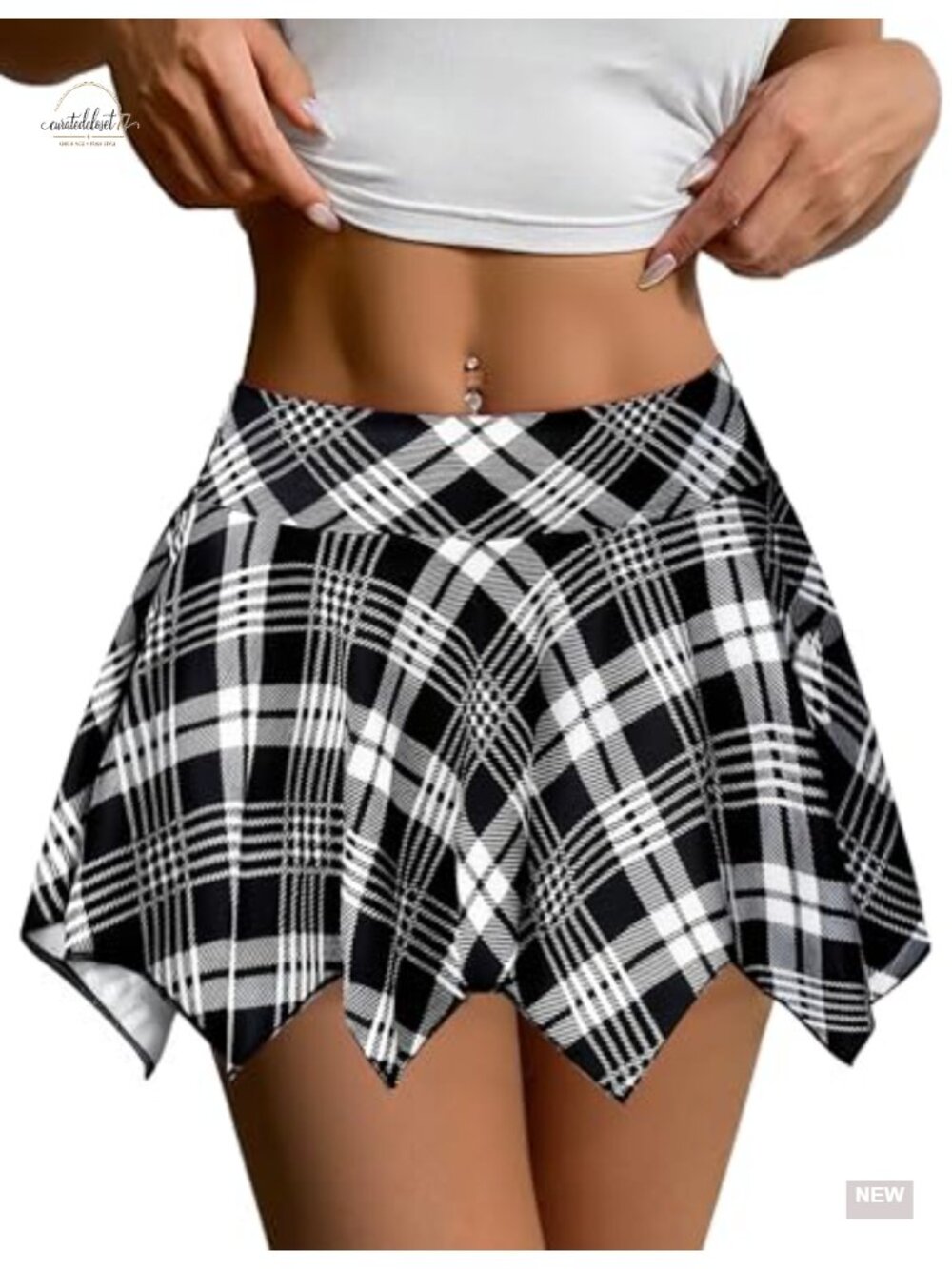 Pleated Mini Skirt High Waist Flowy Ruffles Club